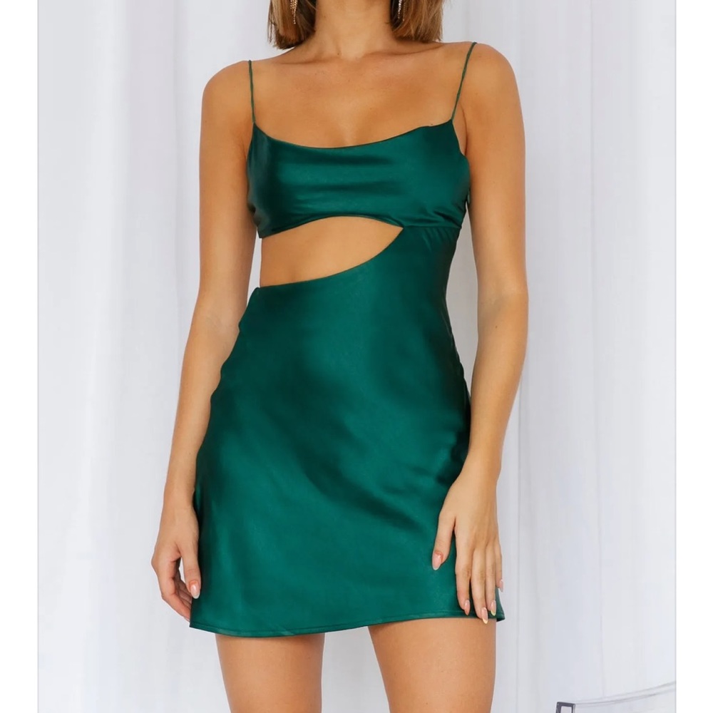 Bar top dancing dress teal